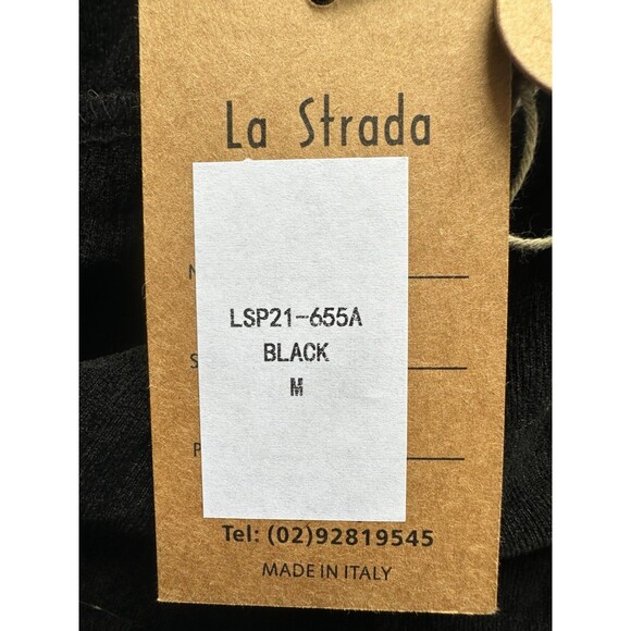 La Strada NWT Stud Pull Up Elastic Waist Draw String Corduroy Pants Pockets M - Picture 9 of 9